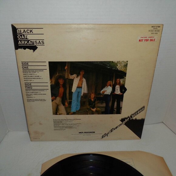 Black Oak Arkansas, 10 Year Overnight Success UK. Import Promo LP. 1971 VG+ - Picture 4 of 4